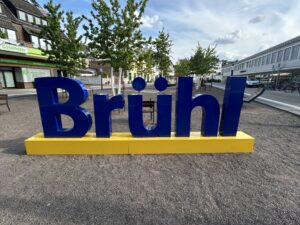 Selfie-Point mit Schriftzug Brühl